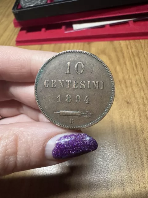 Monnaie Repubblica De San Marino 10 Cent 1894 Aj