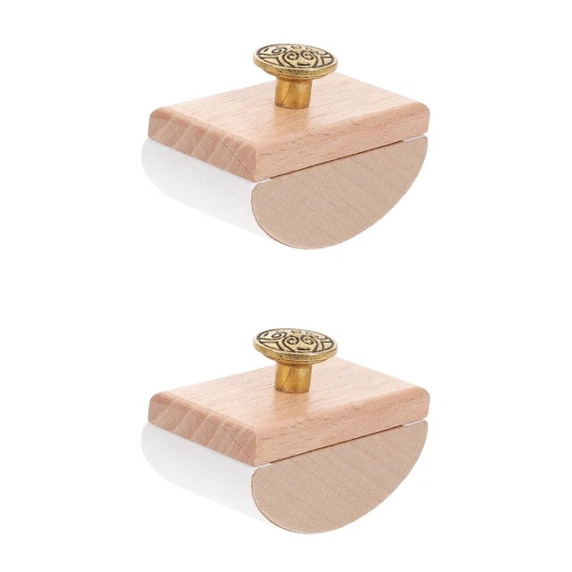 2 piezas Herramienta de balanceo de madera portátil para el
