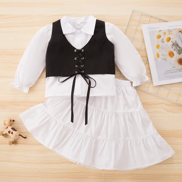 Kids Toddler Baby Girls Autumn Spring Cotton Long Sleeve Girls Baby Outfits