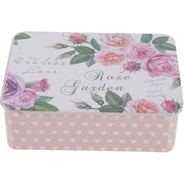 2 tapas correderas retro caja de almacenamiento pequeña para manualidades
