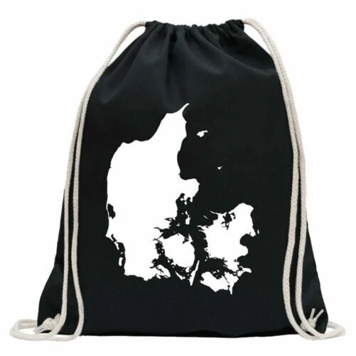Kiwistar Turnbeutel Griechenland-Umriss - Baumwolle, 37x46 Cm, Mit Ziehgurt, Vielseitig Nutzbar
