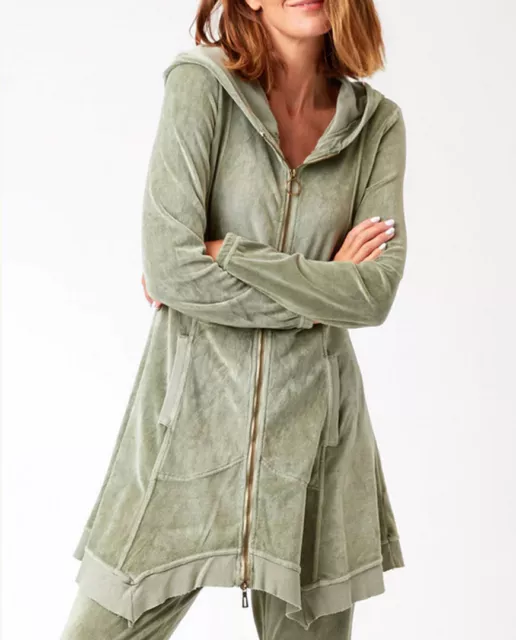 NWT, XCVI  GREEN HOODED JACKET , SIZE: S, Demitra / Mercantile