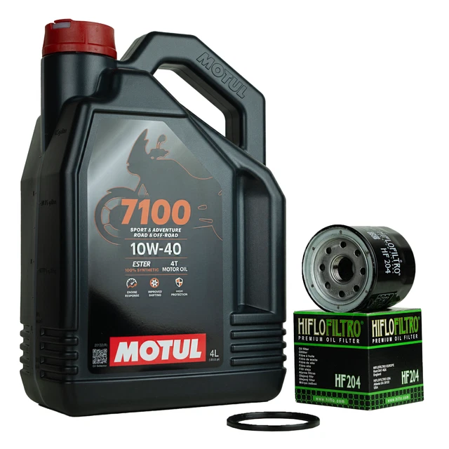TAGLIANDO 4L OLIO MOTUL 7100 10W40 FILTRO KAWASAKI ZX10R Ninja 1000 2008 2009