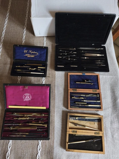 Lot de 6 boites de plaques photos au lactate vierges - Collection