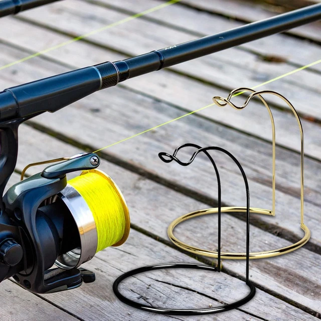 AUXPhome Présentoir de moulinet de pêche en métal, support de rangement au plafond pour moulinet de pêche, support de rangement pour garage, cabine et sous-sol, peut contenir 3 moulinets de pêche (pas
