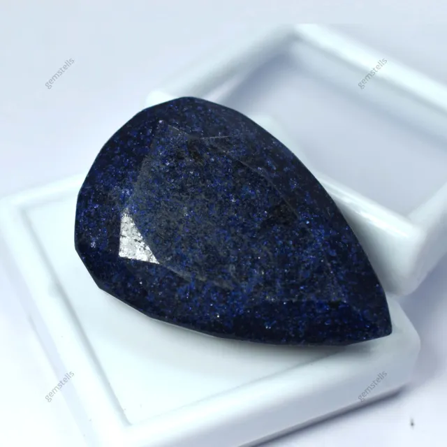 139.80 Ct Natural Blue Sapphire Stone Certified Pear Shape Huge Size Gemstone