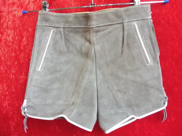 Alta Qualità Pantaloni IN Pelle,Tgl 4/104,Fatto Germania,Pantaloni Corti,Bambini