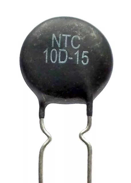 [2pcs]  NTC 10D-15 Thermistor, Power Inrush Current Limiter, 10 ohm 5Amp-ref:341