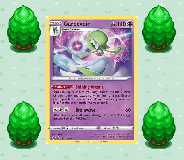 thumbnail image 2 of Pokemon TCG Gardevoir – Chilling Reign – Non-Holo Rare – 061/198 – Near Mint Condition 2 of 5