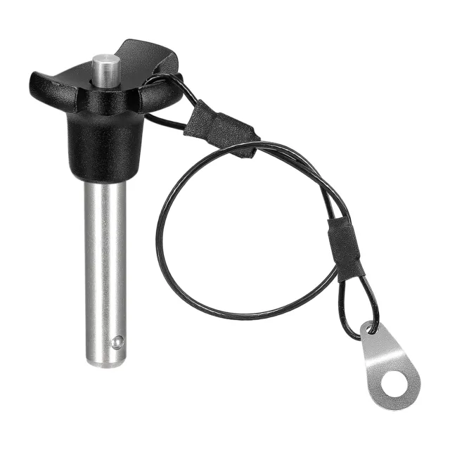 304 Stainless Steel Push-Button Locking Pin with 24.5cm Rope (8mm-31mm)