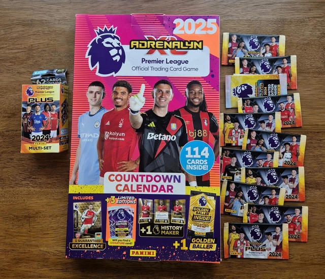 NEW PANINI PREMIER League Adrenalyn XL 2025 Countdown Calendar with 238 Cards £15.00 PicClick UK