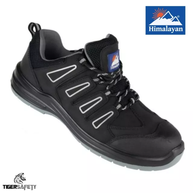 Himalayan 4214 S3 Noir Cuir Nubuck Composite Bout Métal Gratuit Sécurité Basket