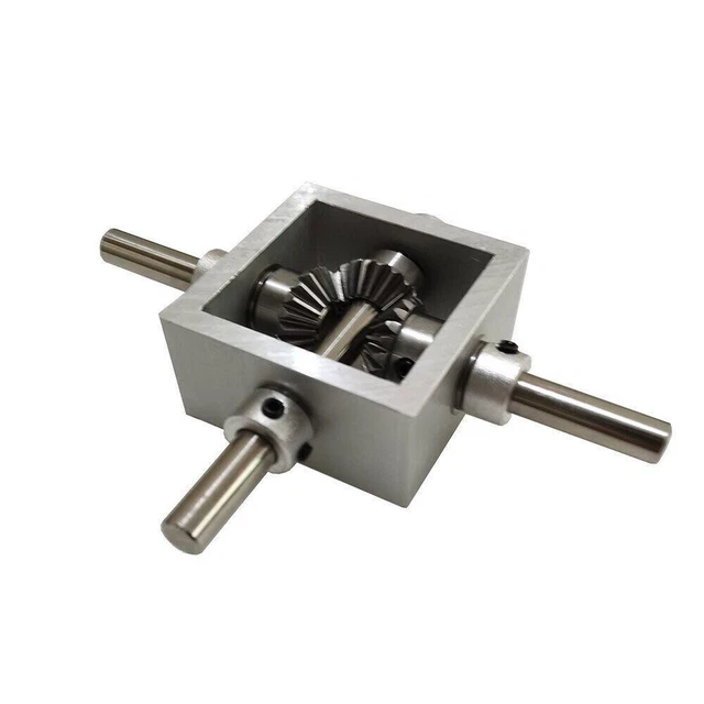 Right Drive Frame 90 DEGREE RIGHT Angle Drive Reversing Bevel Corner Gear Box Aluminum ...