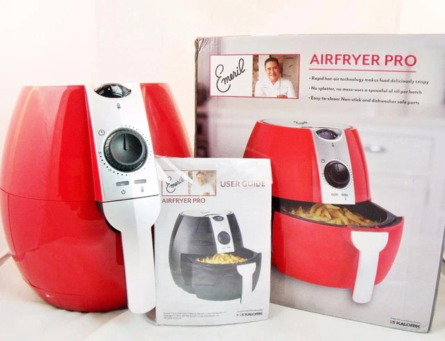 EMERIL LAGASSE AIRFRYER Pro System Red 3.5 qt No Oil Home Healthy