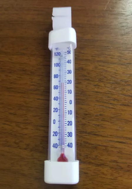 (One) Refrigerator/Freezer Thermometer Tests -40 Degrees To 120 Degrees Usa Made