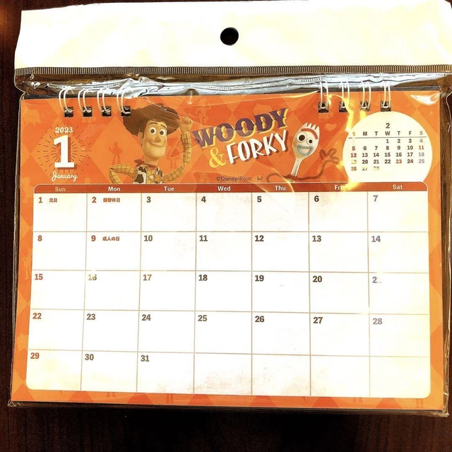 2023 DISNEYPIXAR WOODY Toy Story Desk Calendar Kawaii Gift £33.26