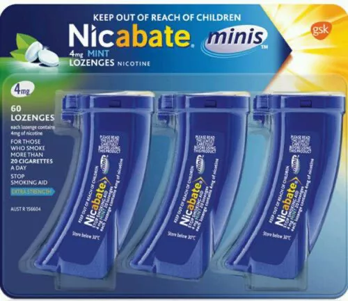 Nicabate Minis 4mg Mint -  60 lozenges **New Formulation**