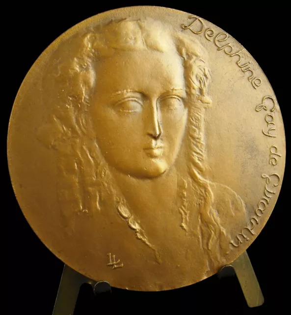 Médaille à la poétesse salonnière écrivaine journaliste Delphine Gay de Girardin