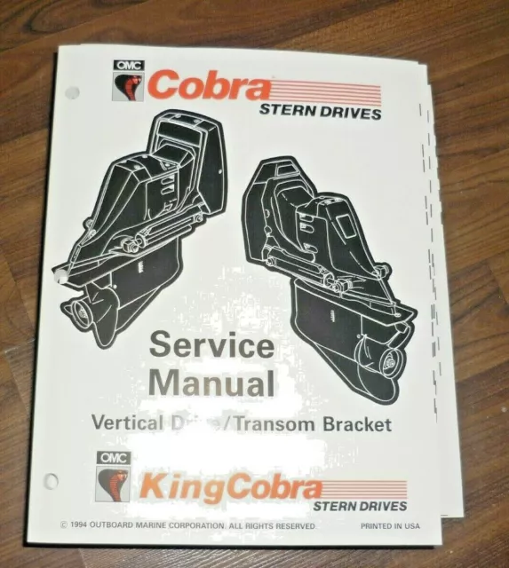 Johnson Outboard Motor Werkstatthandbuch  Service Manual Vertical Drive/ 1994