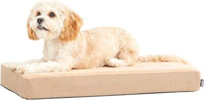 Barkbox Memory Foam Platform Dog Bed for Orthopedic Joint Relief - Medium - Sand