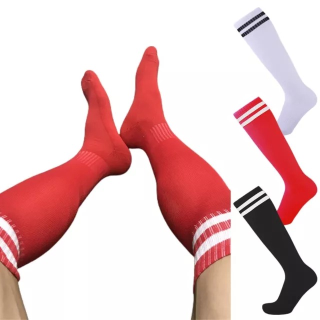 Belles chaussettes hautes sexy à rayures pour hommes collants bas de sport barr