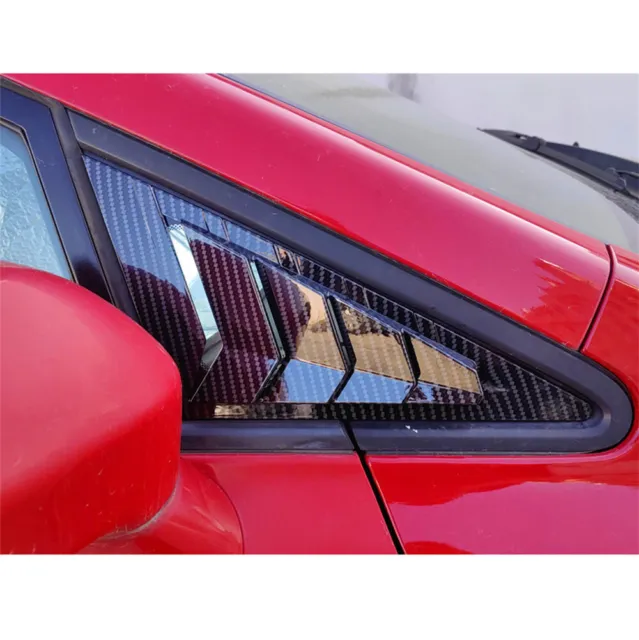 For Honda Civic 2006-2011 2P Side Window Louver Shutter Cover Carbon Fiber Style