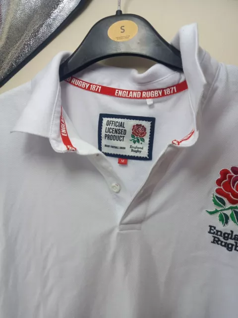 England Rugby Shirt, Size Medium, Vgc, Rugby Union World Cup, Six Nations, 3