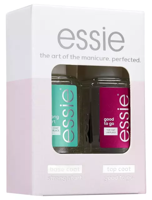 Essie Routine Set (Unterlack Strong Start, Überlack Good to Go), Exklusiver Nage
