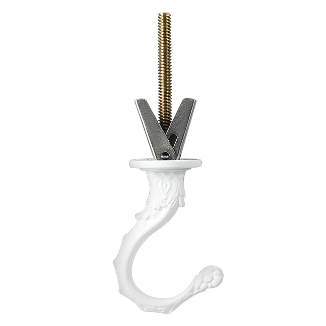 Swag Hook Kit White Finish Plant Hanging  Ceiling Hook