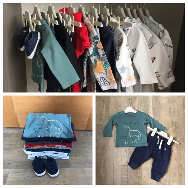 Beautiful Baby Boy Clothes Bundle Age 3-6 Months Great Condition.