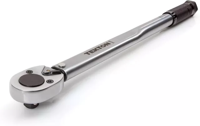 Tekton 1/2 Inch Drive Click Torque Wrench 10-150 Ft Lb 13.6-203.5 Nm Durable New