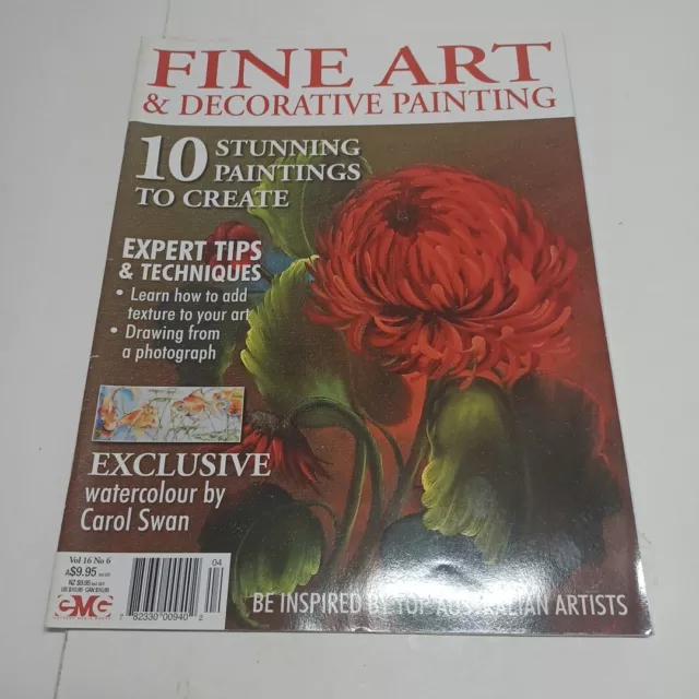 ART MAGAZINE - FINE ART & DECORATIVE PAINTING Magazine VOL 16 NO 6 Crafts PB