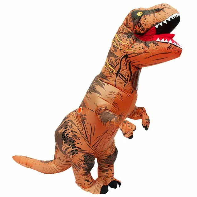 Inflatable Dinosaur Costume Adult Jurassic World Park Trex T-Rex Blow