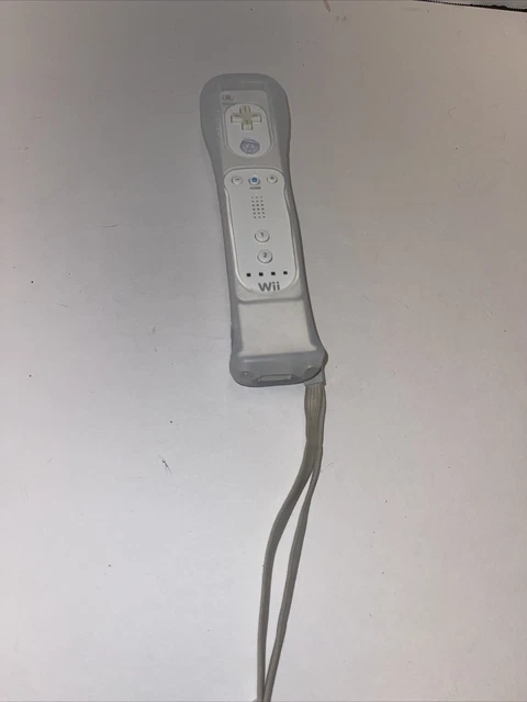 Nintendo Wii Remote Controller White with Motion Plus Adapter (RVL-026) Tested