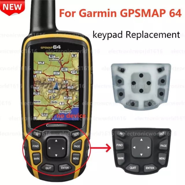 Keypad For Garmin GPSMAP 64 Handheld Outdoor GPS Keyboard Button Replacement BN