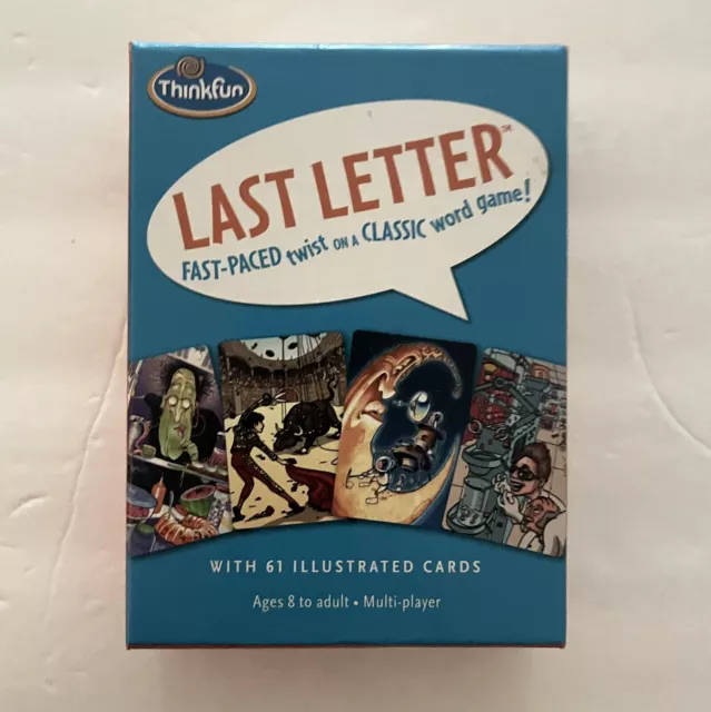 Thinkfun Last Letter Card Game Fast-Paced Twist on a Classic Word