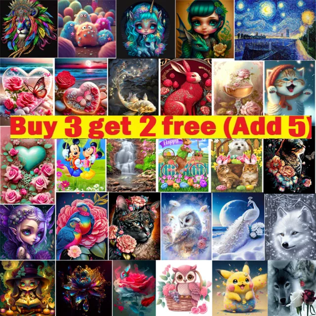 Full Drill 5D Diamond Painting Embroidery Picture Art Cross Stitch DIY Kit UK