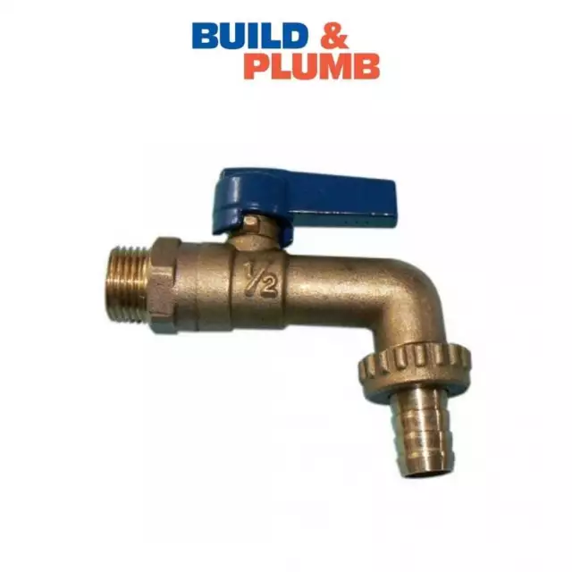 Primaflow 1/2" Outside Hose Union Garden Bib Tap With Quarter Turn Lever Brass
