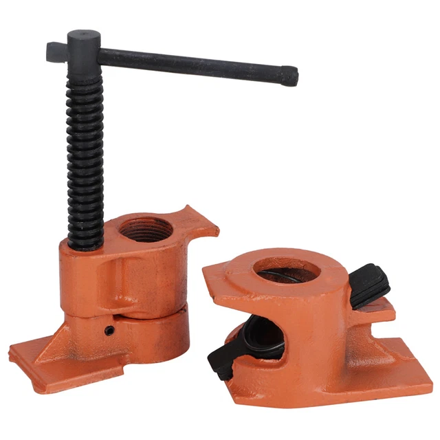 3/4inch Pipe Clamp Jaws Vise Fixture Set Woodworking Tool Kit (Ordinary)