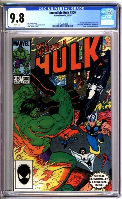 Incredible Hulk 300 CGC Graded 9.8 NM/MT Marvel Comics 1984