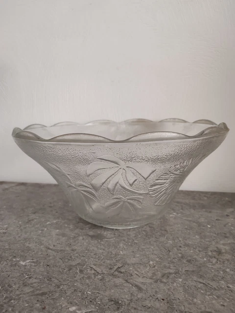 Coupe Ou Saladier En Verre Vintage - Taille Grande, état Très Bon (TBE) - Occasion, Parfait Pour Service Ou Décoration