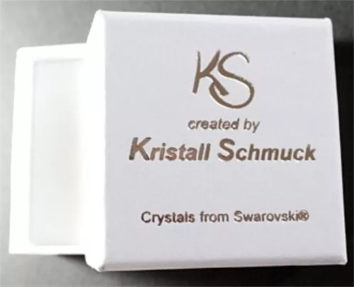 Farbe wählen! Silber 925 Schmuck-Set mit Swarovski® Kristallen Kette Ohrringe 2