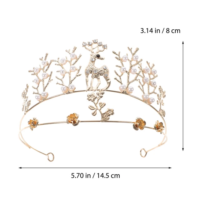 Diadème Couronne Fleur Strass Pour Fille - Mariage, Anniversaire, Bal, Décoration Cheveux élégante - 10