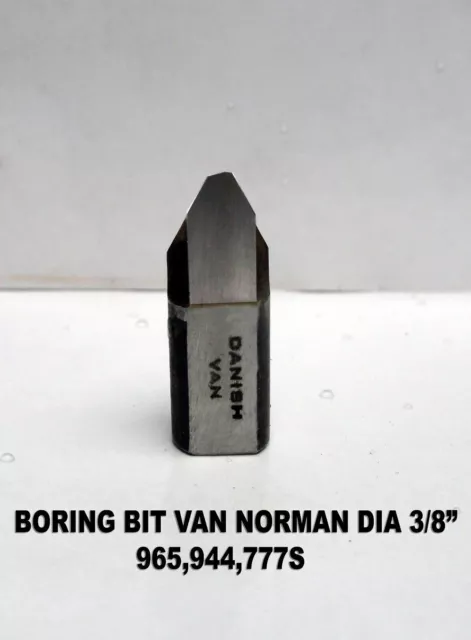 Van Norman Boring Bar Tool Bit Dia-3/8" for 965,944-S and 777-S Boring Machine