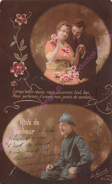 CPA Militaria Patriotic Rêve Of Bonheur ca1917