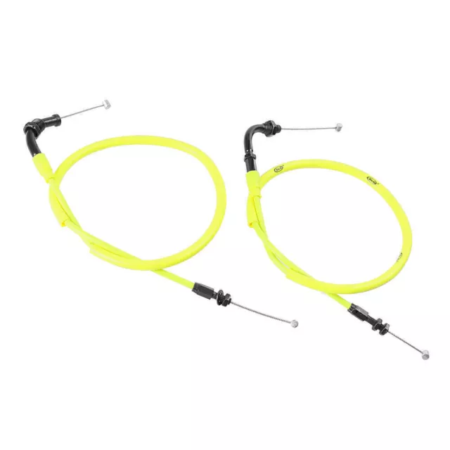 Motorcycle Accelerator Yellow Lines Throttle Cables for Honda CBR600RR 2007-2012