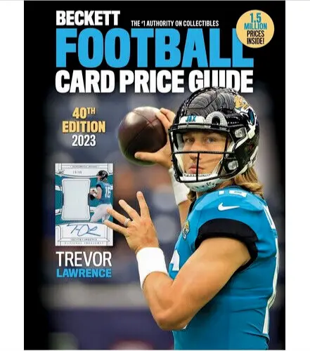 New 2023 Beckett Football Card Annual Price Guide 40th Edition, Trevor Lawrence