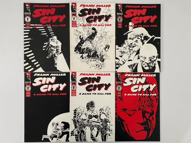 Sin City A Dame To Kill For - 1 2 3 4 5 6 Set - - 1993 Series Frank Miller Sin City A Dame To Kill For - 1 2 3 4 5 6 Set - - 1993 Series Frank Miller