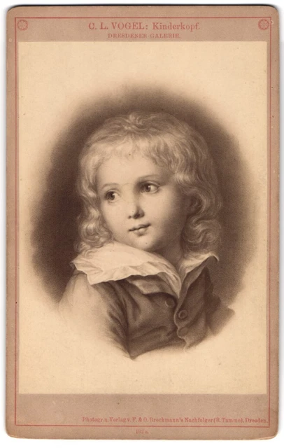 Fotografie F. & O. Brockmann´s Nachfolger, R. Tamme, Dresden, Gemälde, Kinderko