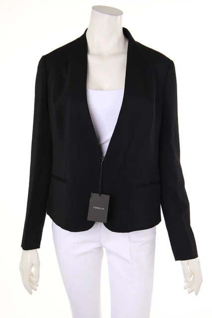 TONELLO Blazer Clean Chic Viscosa Stretch I 46 = D 40 nero NUOVO